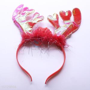 Antlers Shape Red Hairband Lovely Headband Kids Adult