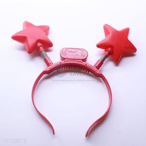 Red Star Lovely Flashing Light Hairband Plastic Headband