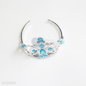 Blue Crystal Princess Plastic Crowns and Tiaras