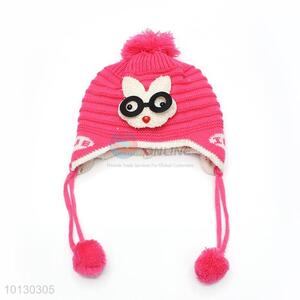 Cartoon Pattern Ear Protection Child's Beanie