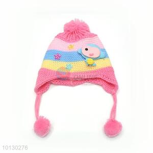 Colorful Cartoon Ear Protection Beanie For Children