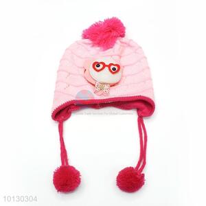 Pink Ear Protection Cap For Girls