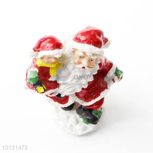 China manufacturer Father Christmas&kid resin decorative article