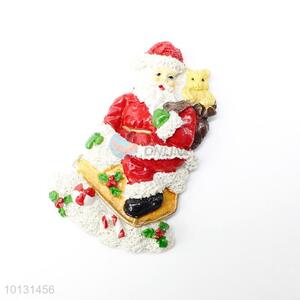 Delicate design Santa Claus polyresin fridge magnet