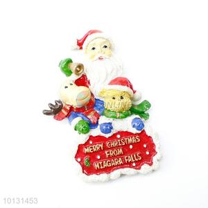 Beautiful cheap Santa Claus polyresin fridge magnet