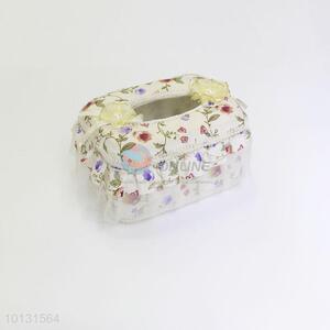 Flower Lace Facial Tissue Napkin Box for Decoration
