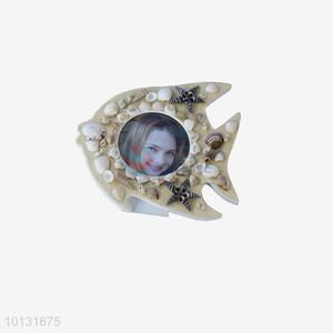 Fish picture photo frame with shell decoration