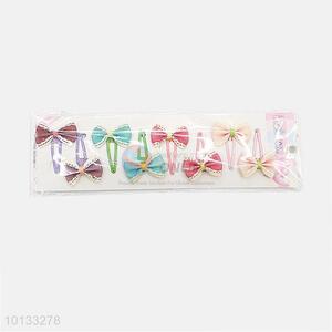 New Design Colorful Bowknot Decorated Girls' Hairpin