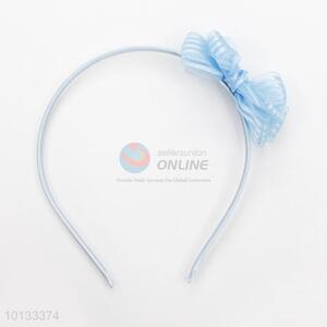 Wholesale Light Blue Hair Clasp, Headband with Bowknot