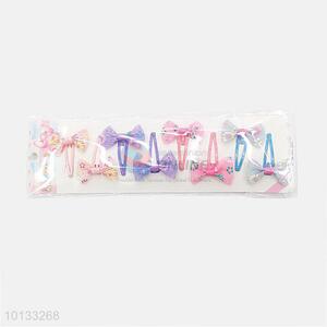 High Quality Colorful Bowknot Decorated Girls' Hairpin