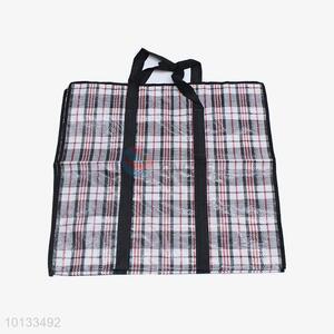 Low Price Checked Non Woven Bag for Shopping