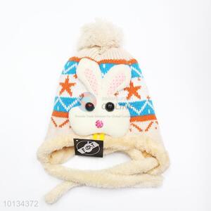 3D bunny kids favorite warm cotton winter caps