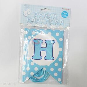 New Fashion Festival Party Decoration Blue Letter Flag Bunting <em>Pennant</em>