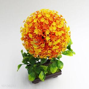 New Plastic Orange Flower Plant Artificial Flowers