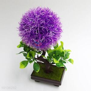 Fake Plants Home Artificial Office Purple Flower Plant