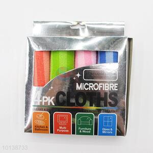 4 Pieces Multicolor Microfiber Chenille Super Cleaning Cloths