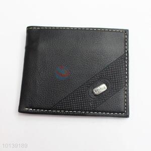 High Quality Leather Short Mens Wallet with ID Card Holder