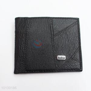 Short PU Embossed Cheap Leather Bifold Mens Wallet
