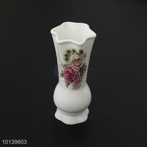 Good gift flower printed ceramic vase
