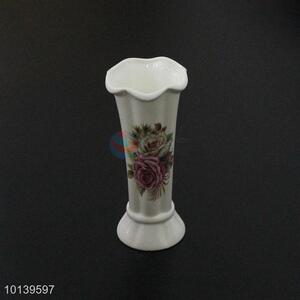 Market popular flower printed ceramic vase