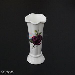 Made in China flower printed ceramic vase