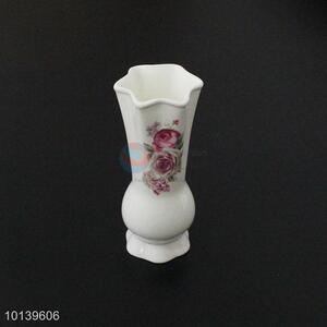 Latest product flower printed ceramic vase