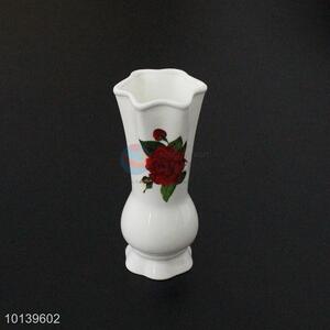 Home decoration flower printed ceramic vase