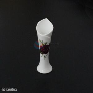 Bottom price flower printed ceramic vase
