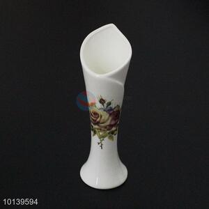 Reasonable price flower printed ceramic vase