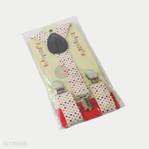 Dots Printed Stretchable Y-Shape Suspenders for Children