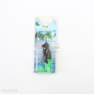 Black plastic fishing lures