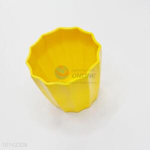 Promotional yellow melamine flowerpot/planter pot