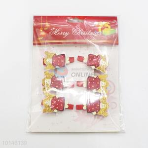 6 Pcs/Set Lovely Stationery Glitter <em>Angel</em> Shaped Decoration Wooden Clips