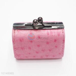 Women's Coin <em>Purse</em> Pink Color Dots Printing Lady Hasp Change <em>Purse</em>