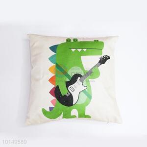 Cute Crocodile Printing Square Pillow