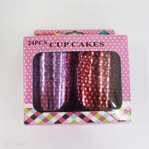 Low price dotted printed disposable paper cakecup cups