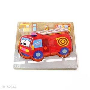 Fire Engine Wooden Puzzle Toys For Children