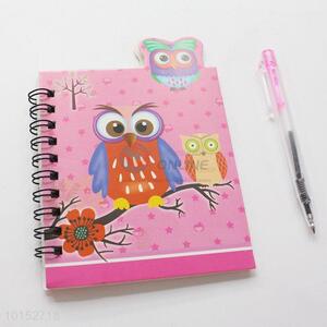 Cheap Portable Stationery Owl Notebook with Pen