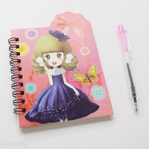Student Portable Stationery Beauty Notebook with Pen