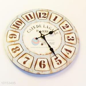 Round Shaped Simple Pattern Room Decoration Wall Clock Board Clock