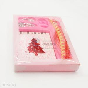 High Quality Spiral Coil Notebook Set with Hairpin, Hair Ring and <em>Wig</em>