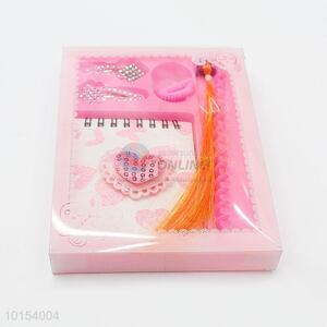Popular Spiral Coil Notebook Set with Hairpin, Hair Ring and <em>Wig</em>