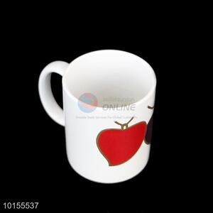 Wholesale white cute ceramic cup