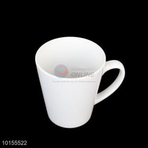 High sales simple white ceramic cup