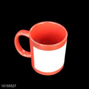 Best sales orange&white ceramic cup