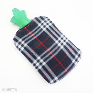 <em>Hot</em> sale rubber <em>hot</em> <em>water</em> <em>bag</em> with checked plush cover