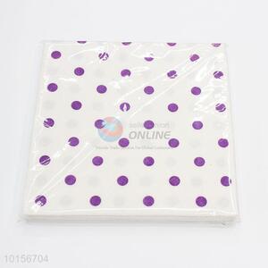 Professional factory polka dots paper napkins