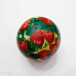New Design Strawberry Printed Inflatable PVC Toy Ball