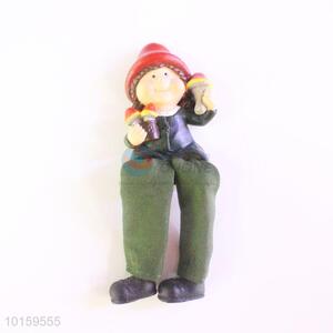 Natural Resin Doll/Resin Crafts with Mushroom for Home Decoration