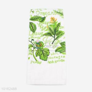 Hot-selling new style green leaf style tea towel
